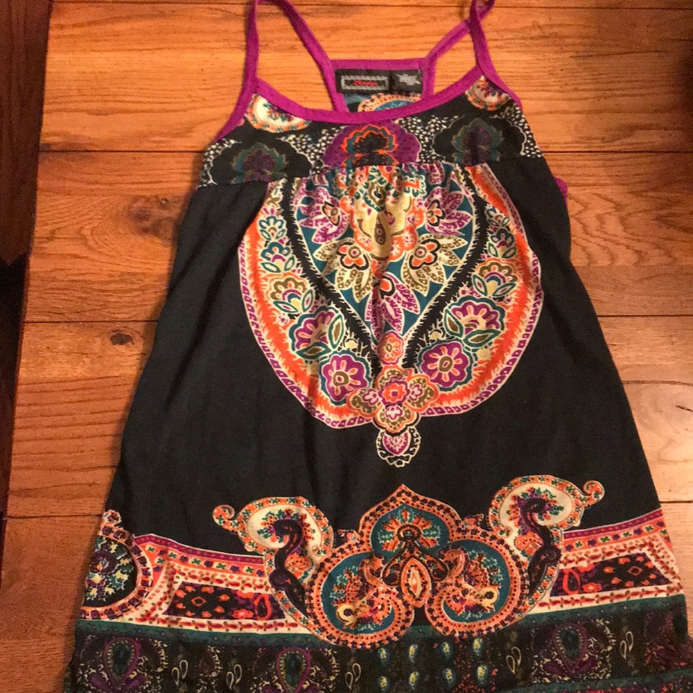 Paisley thin strapped tank top